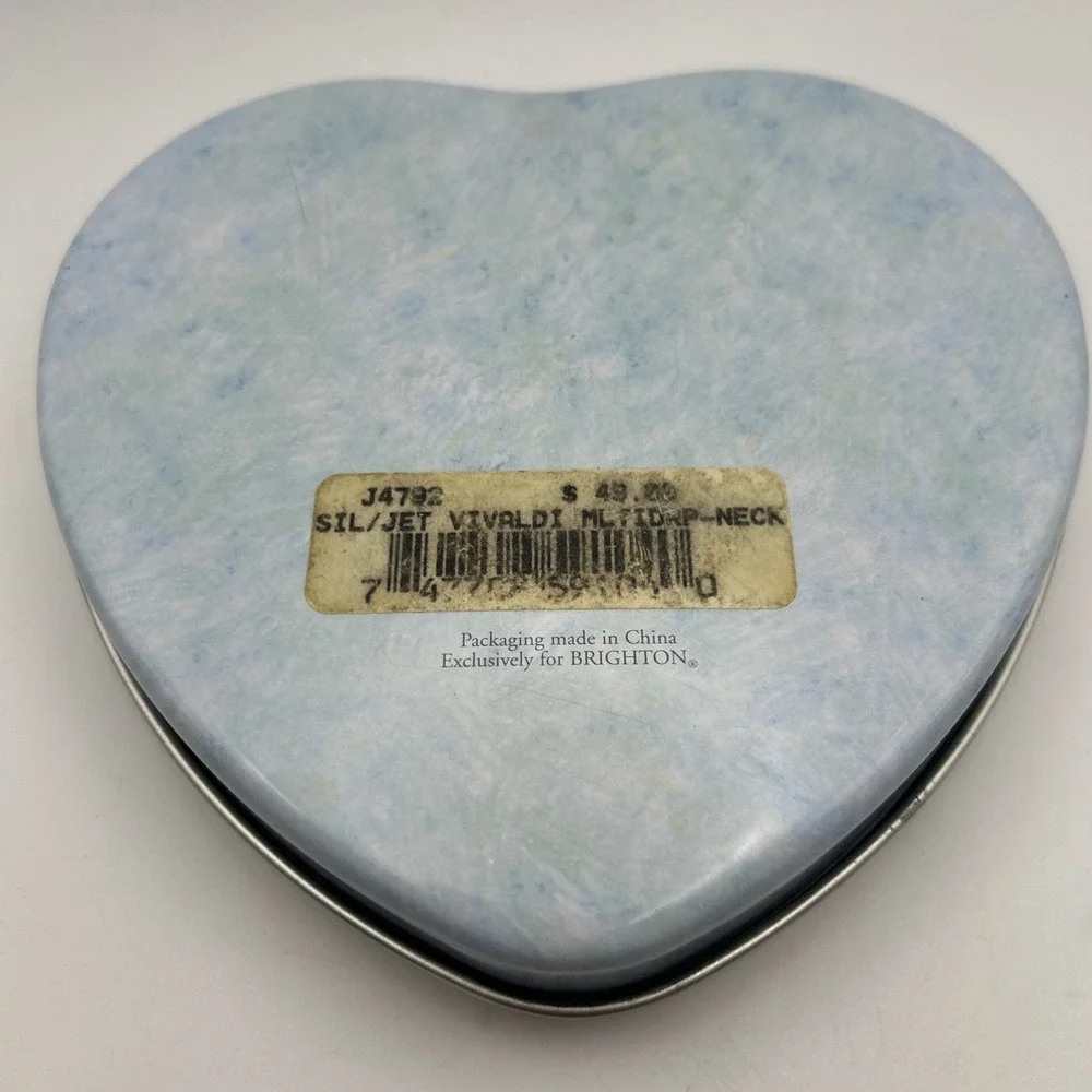 Brighton Heart Shaped Tin Trinket Jewelry Box‎